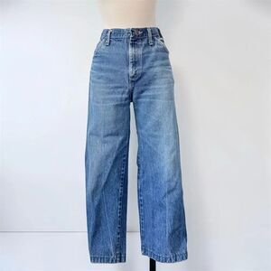 Vintage Haggar Cropped Wide Leg High Rise Jeans Denim Capri 30”